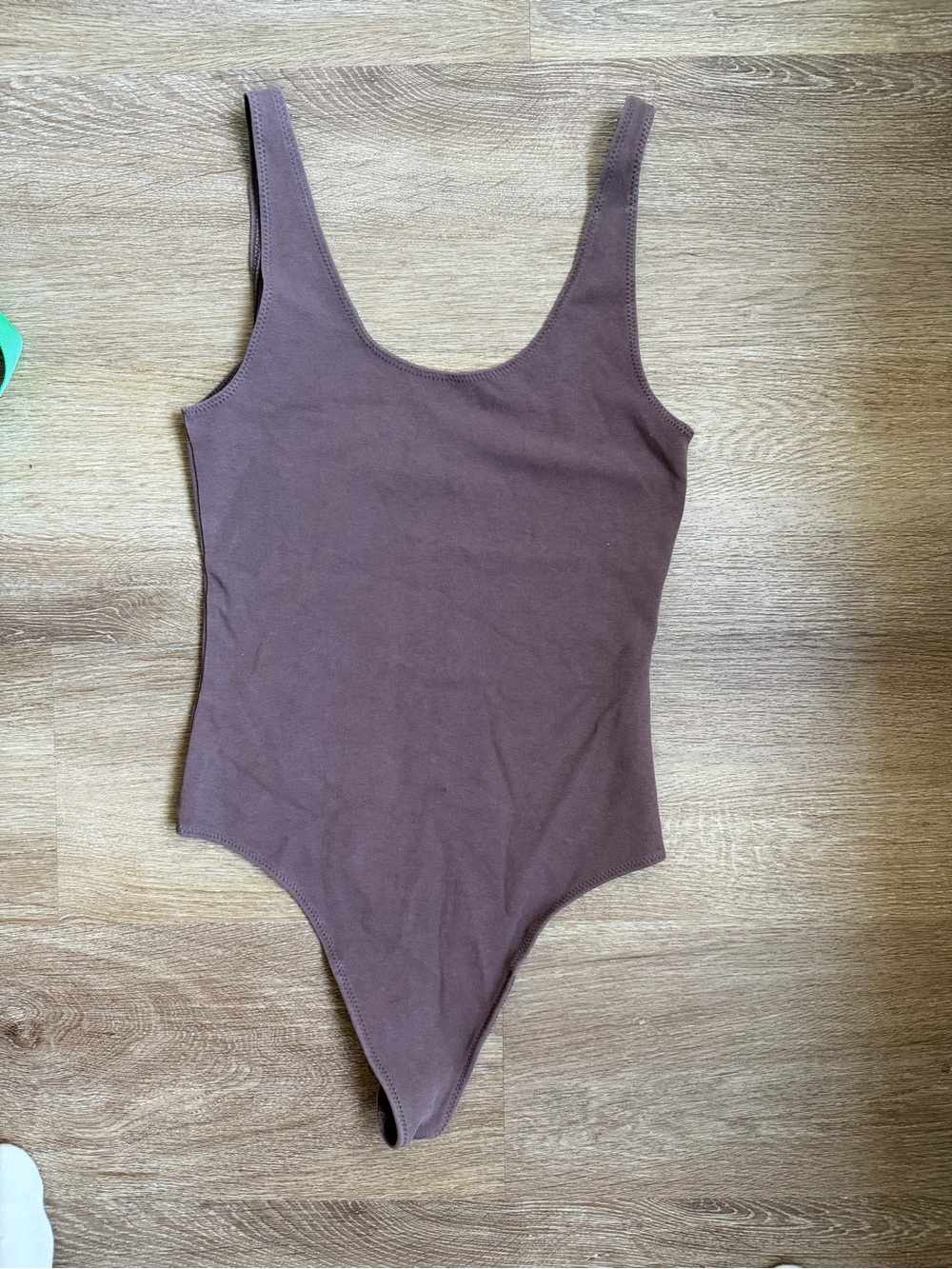 Wilfred Mauve Brown Scoop-Neck Bodysuit